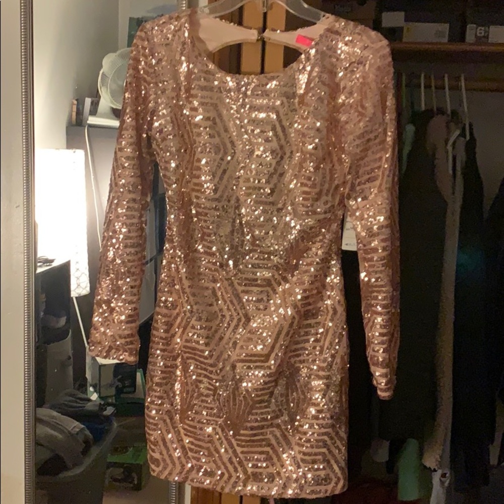 Rose Gold Sequin dress